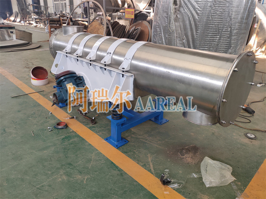 Wysokiej wydajności Małe rozmiary 400 mm średnicy Tubularne Wibratory Feeder Do Chemicznych Cząsteczek Instalacja siedzenia