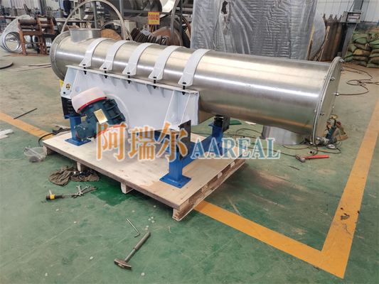Wysokiej wydajności Małe rozmiary 400 mm średnicy Tubularne Wibratory Feeder Do Chemicznych Cząsteczek Instalacja siedzenia