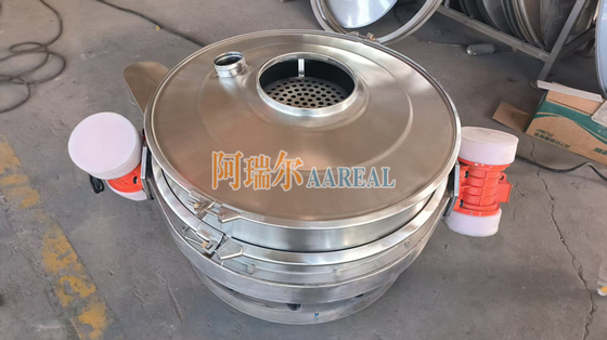 Wysokiej wydajności 400mm~1500mm Stal nierdzewna 304 Low Profile Flow Through Separator Inline Vibrating Screen dla materiału baterii litowej wyłożonego węglem teflonowym