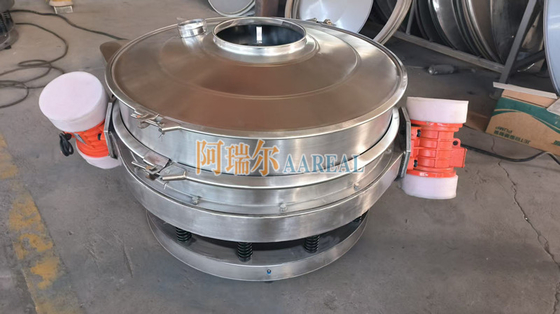 Stali nierdzewnej 400mm~2100mm 1~2 pokłady Niski Profil Przepływ poprzez w linii Wibrating Control Sieve Vibro Sieve For Chocolate Powder With Double Motors
