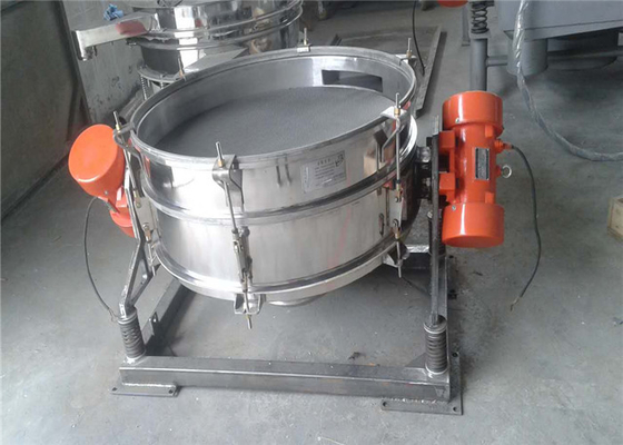 Okrągły kształt Vibro Screen Machine Flow Through Separator For Silicon Dioxide Powder