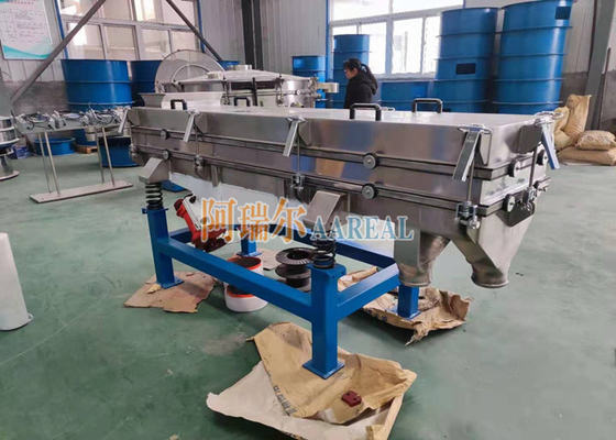 Ultrasonic Grain Fertilizer Linear Vibrating Sieve Sifter