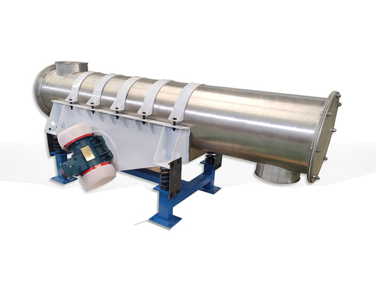 Wysokiej wydajności Małe rozmiary 400 mm średnicy Tubularne Wibratory Feeder Do Chemicznych Cząsteczek Instalacja siedzenia